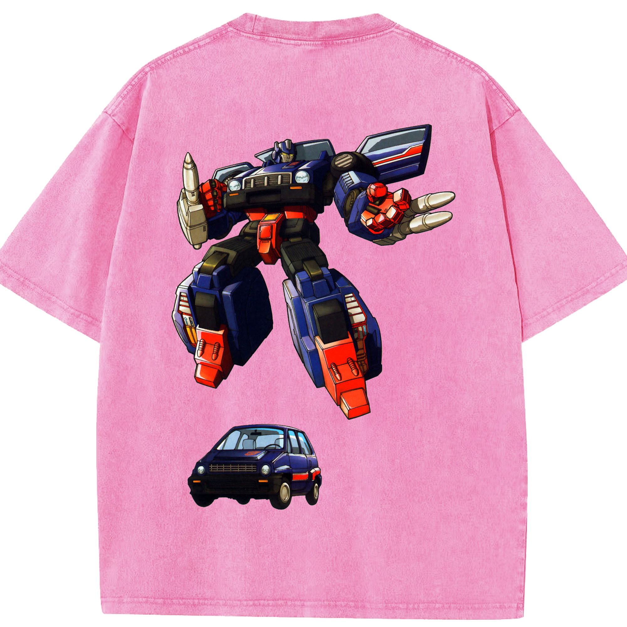 （画像用）  綿100% ヴィンテージ風 半袖Tシャツ（背面プリント）